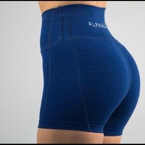 Alphalete revival shorts — dark blue